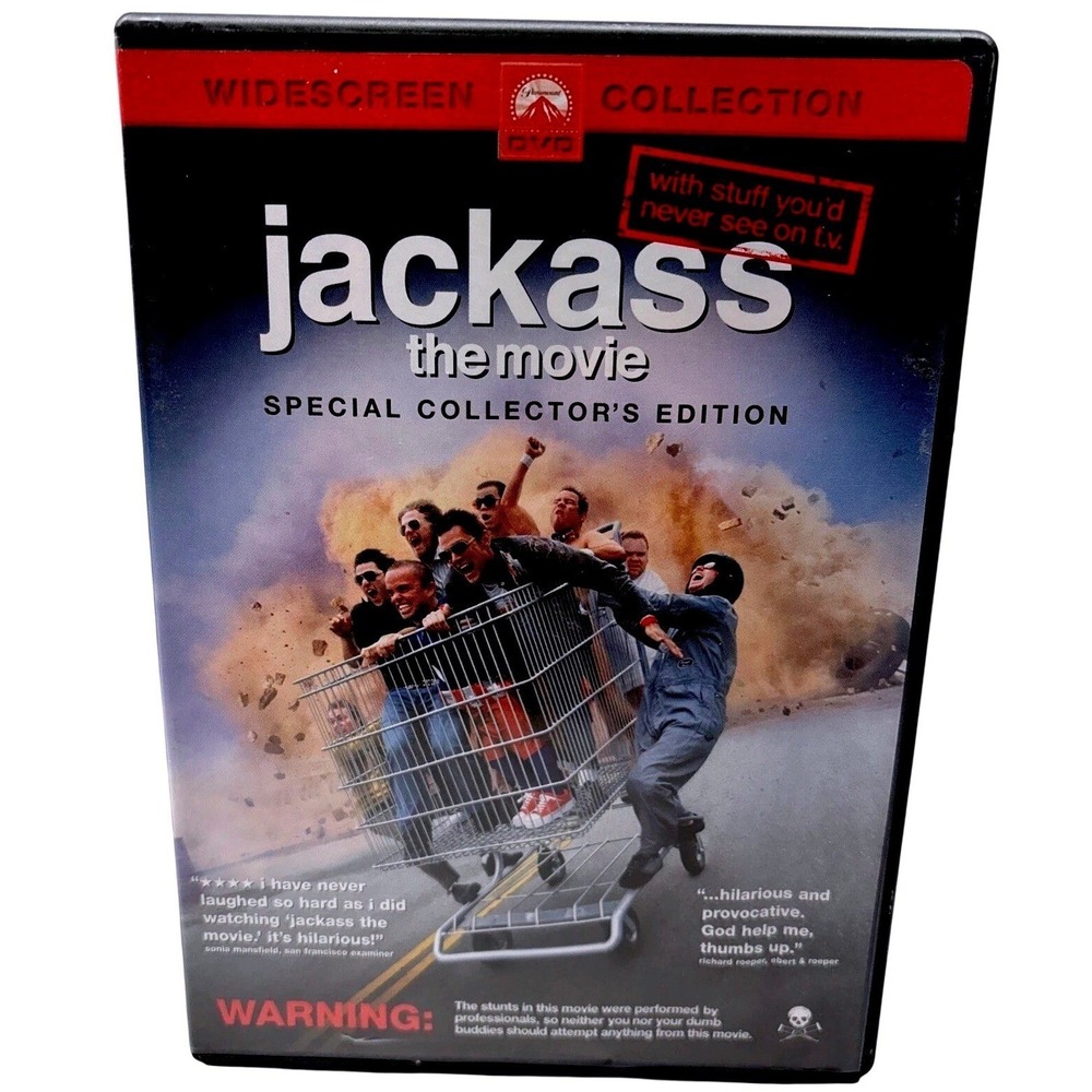 Jackass The Movie DVD 2003 Special Collector's Edition Widescreen Stunts Comedy